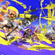 Squid kids in Nintendo's online Switch shooter Splatoon 3 ink each other in Turf Wars.